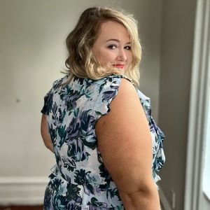 Blue / Teal / Purple Blouse